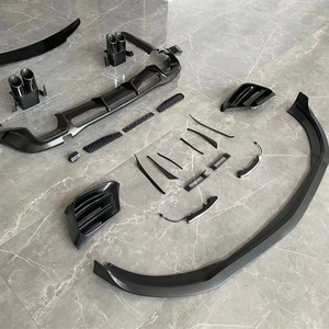 Mercedes Benz S Class W223 için vücut kiti spor B tarzı modeli değiştirmek ön dudak arka difüzör kuyruk boruları dahil - Product Image 4