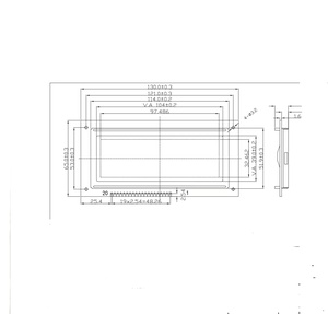 Punkt matrix LCD 192x64 Cob Modul Punkt anzeige