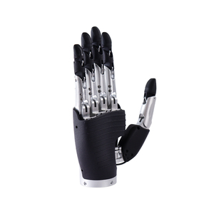 Mechaniker Mensch Arm Roboter Hand Fünf Finger Geschickte Hand Mit Python Code Programmierung