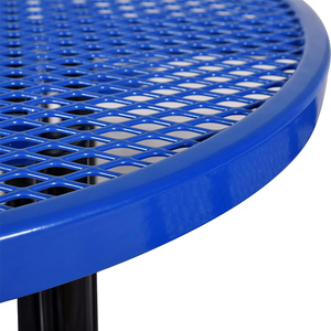 Ngoài trời công viên municipal nhựa nhiệt dẻo thép thương mại Dã Ngoại bảng với băng ghế dự bị bên ngoài Patio kim loại vòng Ăn Dã Ngoại bảng CHA - Product Image 4