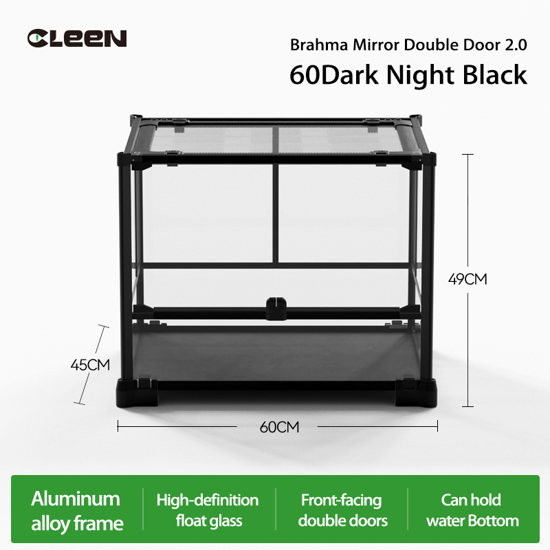 Puerta Doble Negro Medianoche - 60*45*49