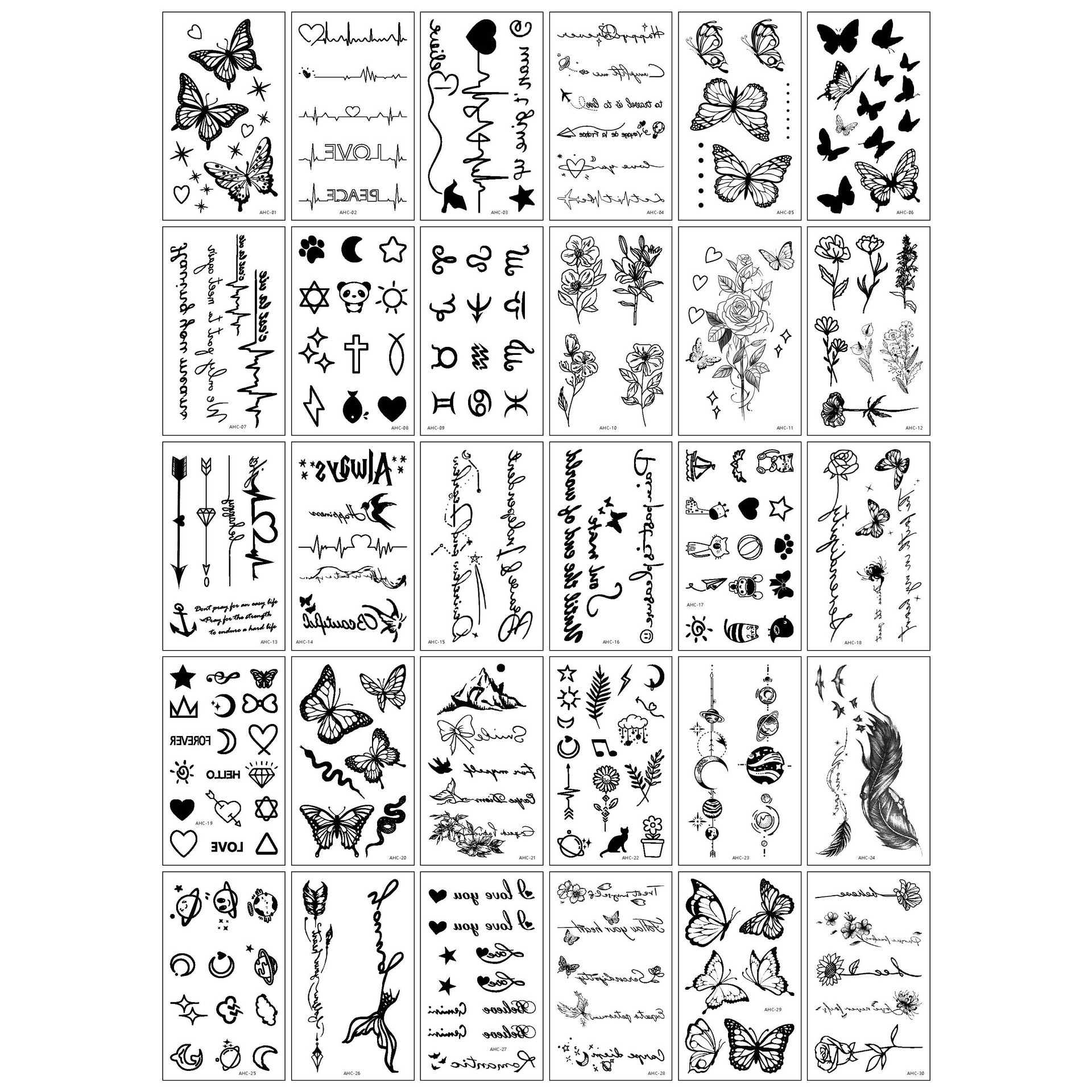 Ahc-30 styles différents-5,7*9,7 cm