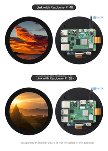 4inch HD-M1 Circular Display Capacitive Touch <strong>Screen</strong> with 720x720 Resolution with Ten Point Touch Round <strong>LCD</strong> Display <strong>Raspberry</strong> <strong>Pi</strong>