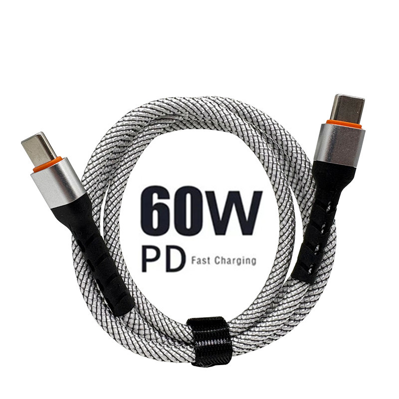 60W USB C VERS USB C Blanc