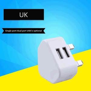 3针英国插头5V2A Usb充电器2 Usb端口旅行充电器手机笔记本充电器通用电源适配器