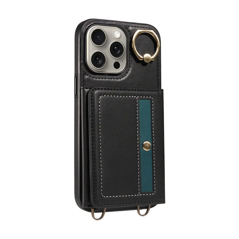 Кожаный Чехол-держатель для iPhone 13/14 Pro/15 Promax, для iPhone 15 Plus, чехол для кредитных карт