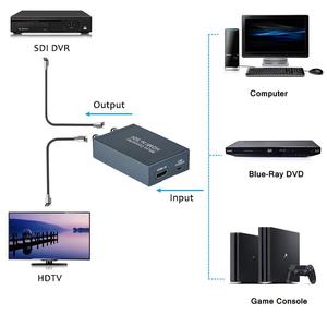 1080p微转换器HDMI至3G高清SDI音频视频适配器，用于摄像机和家庭影院视频分配器和转换器 - Product Image 4