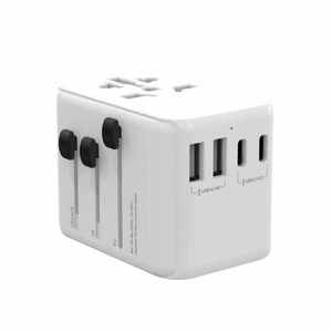 Adattatore spina di alimentazione Multi porta spina elettrica tipo C 5 porte USB adattatore di ricarica rapida per 150 paesi - Product Image 3