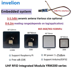 YRM200 Module 0-6M Distance TTL Interface UHF Antenna RFID Reader Module <strong>Arduino</strong> for EPS32 Raspberry PI Embedded System