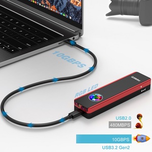 FIDECO yeni tasarım m.2 nvme ngff usb 3.1 tip c gen 2 muhafaza kutusu dahili soğutma fanı - Product Image 4