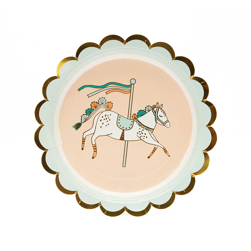 Plato de papel para feria de atracciones 2