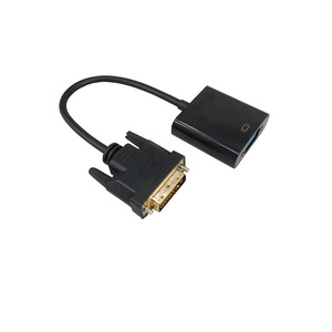 Venta directa de fábrica, convertidor de adaptador personalizado de DVI-D a VGA, 24 + 1 macho a hembra para uso en portátiles - Product Image 3