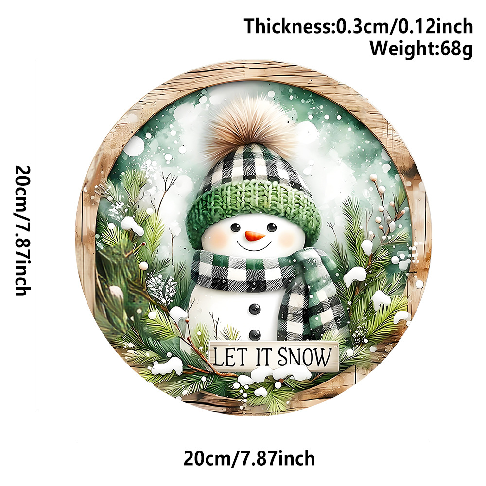 Pin bonhomme de neige vert