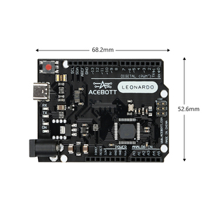 Scheda di sviluppo microcontrollore ACEBOTT Leonardo R3 con Kit cavo USB per progetto Arduino