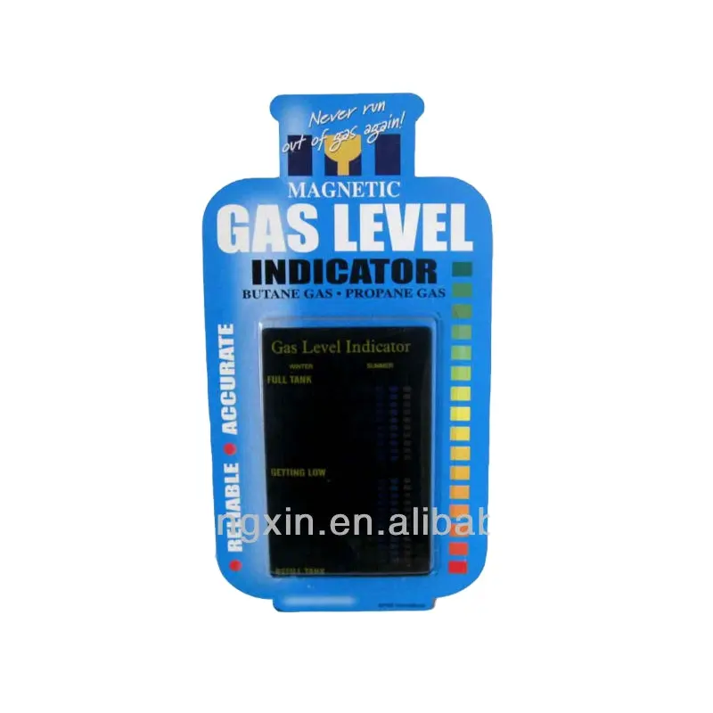 LCD film thermometer to indicate gas level size 6.3*10cm