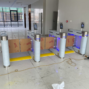 Qigong Fast Speed Gate Factory Turnstile Flap Barreira Entrada/Saída Máquina com Sistema RFID Controle de Acesso Swing Gate