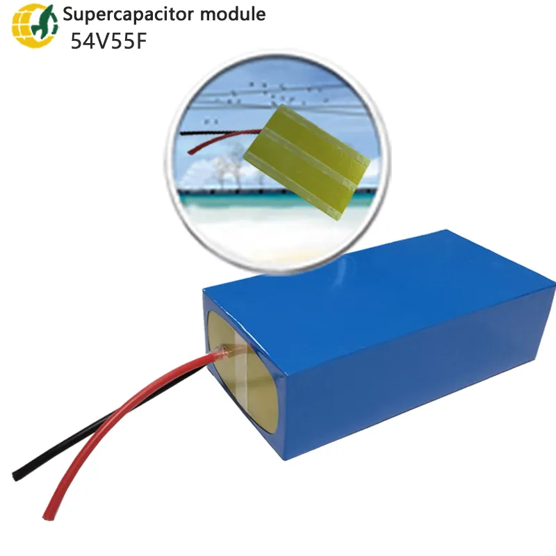 YKY גרפן סופר קבלים סוללה מודול 54V55F להרכיב על ידי 3.0V1000F פרד קבלים עבור כוח starter ultracapacitor