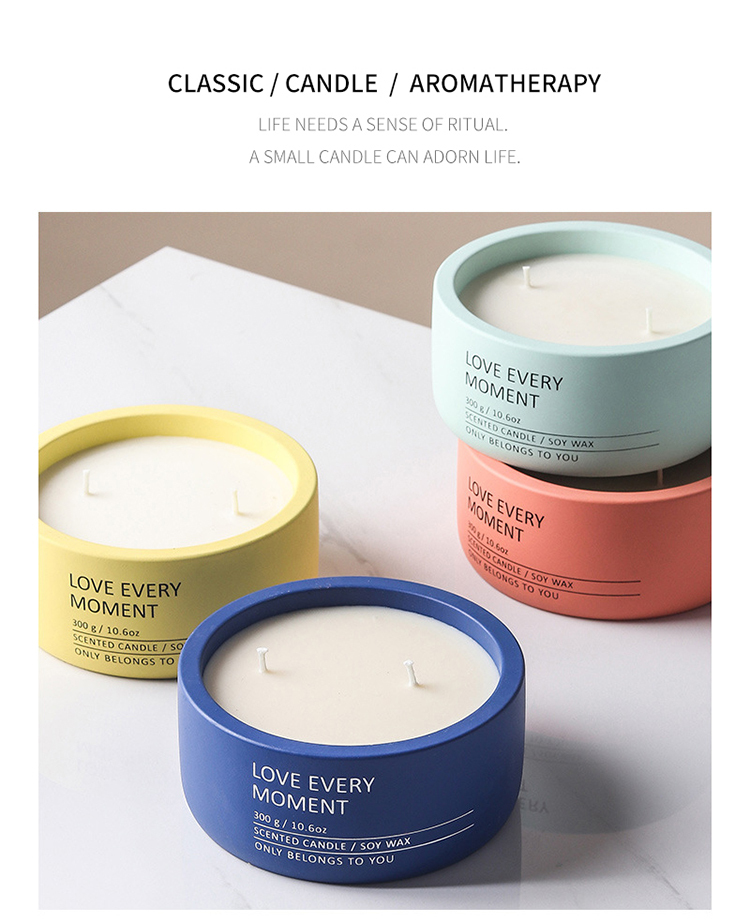 Luxury Customised Tall Jar 300g Popular Private Label Soy Wholesale Strong Natural Wax Candle Scent Candles Scented In Bulk