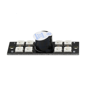 WS2812B 8หลักRGBโมดูลFlight Controller Monitorเครื่องตรวจจับBuzzer Alarm DIYชุด - Product Image 4