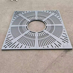 树木环绕光栅Corten钢树栅圆形铸铁树栅中国制造 - Product Image 4