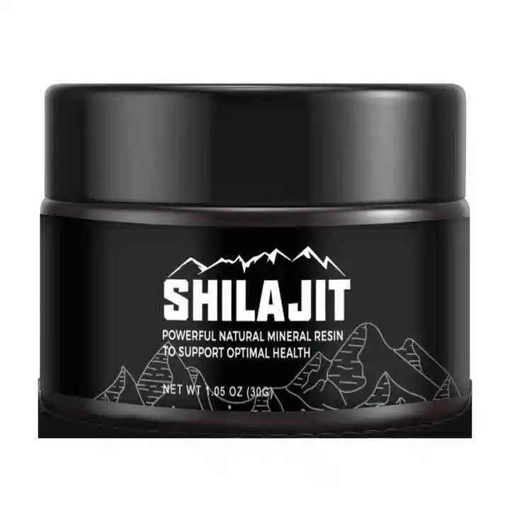 Garrafa preta Melhorar a energia aliviar o estresse Resina pura Shilajit 100% Extrato Embalagem Suplemento de saúde natural