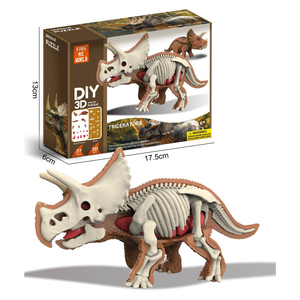 NEW <strong>Type</strong> of Skeleton DIY 3D Puzzle Plastic Dinosaur Educational Toy Kit <strong>Kids</strong> Assembly <strong>Game</strong> Tyrannosaurus Rex Deconstructing Toy - Product Image 3