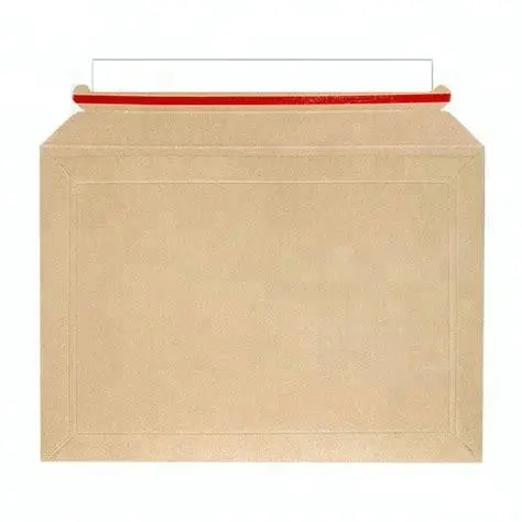 Les grandes enveloppes en carton restent à plat Carton carton ondulé Panneau de fibres de bois sans pliage Enveloppes à peler et à sceller