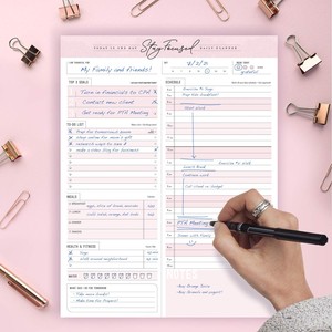Bloc de notas magnético con impresión personalizada para nevera con portalápices Bloc de notas trasero con imán completo para hacer la lista de compras de comestibles - Product Image 6