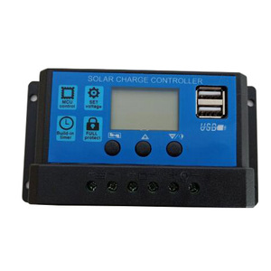Regolatore di carica solare 20A 30A 40A 60A 12v 24v 36v Pwm con doppia uscita USB regolatore di carica solare - Product Image 1