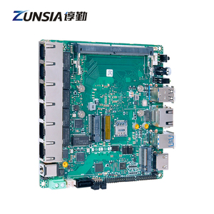 Zunsia OEMIntel i3-N305 Gen N100産業用コンピューターメインボード6 Lan POE DDR5X86ルーターファイアウォールNanoitxマザーボード