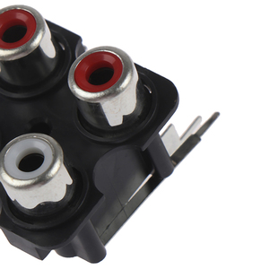 OEM 2pcs 4路6Pin RCA母音频视频插头AV同心插座连接器RCA/AV插座 - Product Image 2
