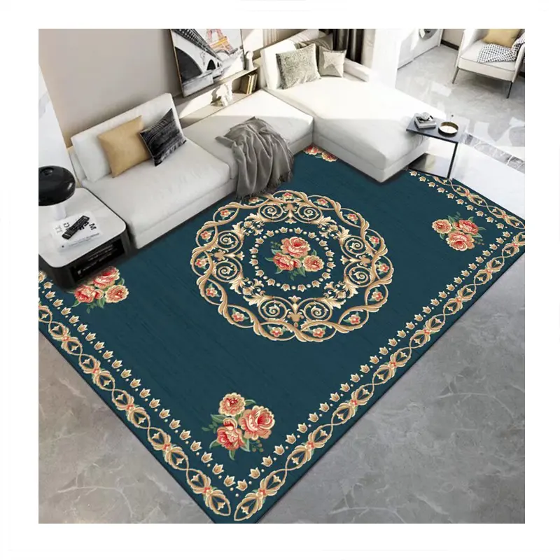 Alfombra personalizada para sala de estar, alfombra grande lavable de Cachemira sintética, alfombra al por mayor para el suelo del hogar, área personalizada