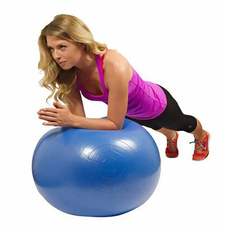 Antideslizante de Pvc personalizado Anti-burst la estabilidad de gimnasia ejercicio de Yoga bola Balance