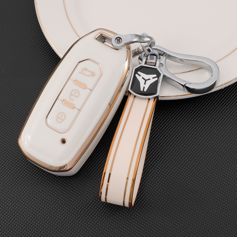 White + Keychain