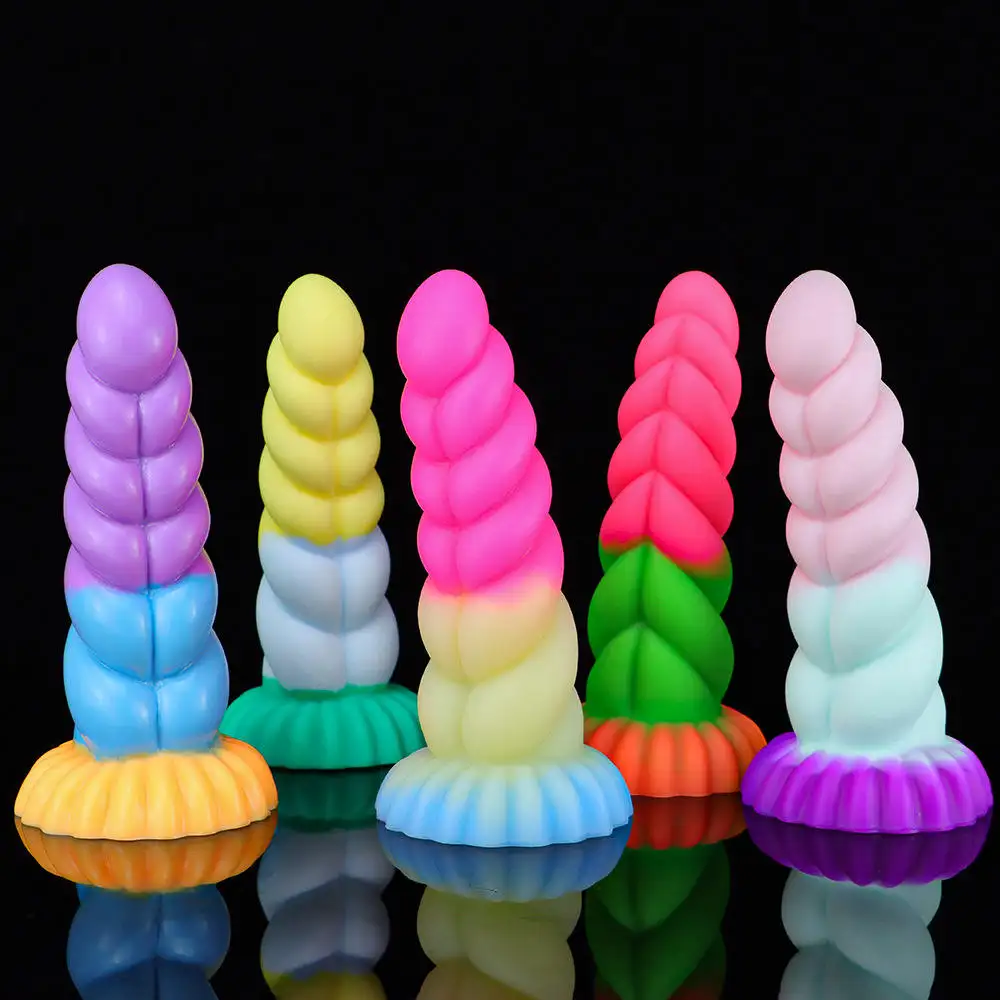 Big Huge Dildo Butt Plug Ânus Expansão 8 polegadas Multicolor Silicone Masculino Próstata Massagem Feminino Anal Brinquedos Plugue Do Sexo para Mulheres Dos Homens