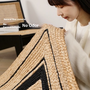 Ji Feng khu vực rộng lớn tự nhiên đay Thảm 10mm dệt tay cho phòng khách Bàn cà phê phòng trà không dính phòng ngủ sàn mat - Product Image 2