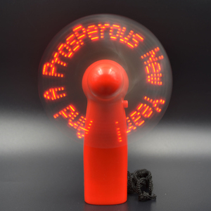 VCAN Mini mensaje portátil LED ventilador alimentado por batería pantalla LED programable ventilador eléctrico de mano LED mensaje ventilador - Product Image 3