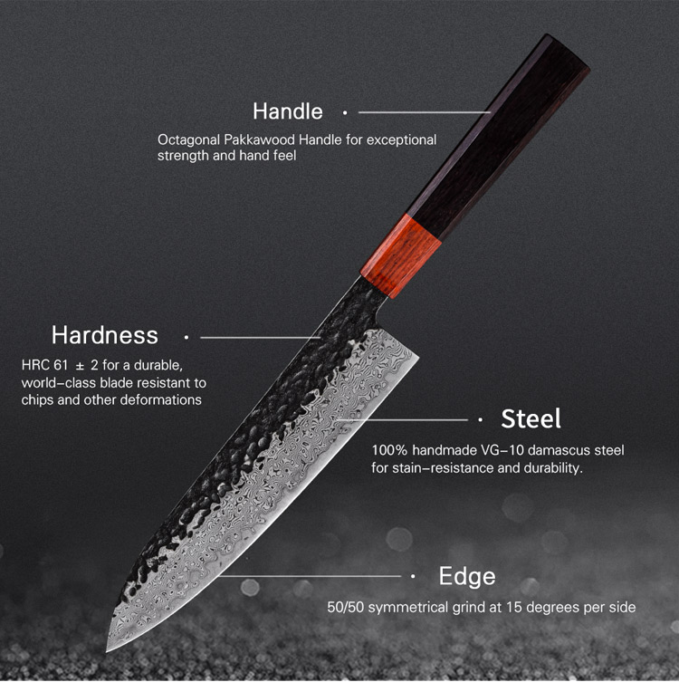 Bestseller Professional Handmade 8-inch Damascus Chef Knife