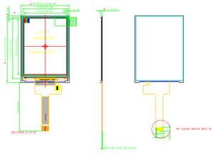 Topwin display TFT-LCD piccolo 2.8 pollici 240x320 RGB interfaccia 2.8 pollici TFT Display LCD industriale ip Display 4 spi interfaccia - Product Image 5