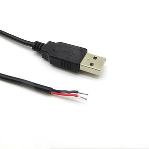 0.3m <span class=keywords><strong>USB</strong></span>电源线2针USB2.0男2 P 2针电线插头充电器充电线扩展连接器DIY 5V线
