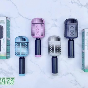 新款翻领麦克风音频集成无线卡拉ok蓝牙扬声器，兼容手机
