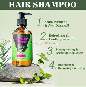 Label pribadi Anti ketombe rambut rontok Biotin Rosemary Mint pertumbuhan rambut bebas sulfat sampo dan kondisioner Set untuk Cabello - Product Image 4