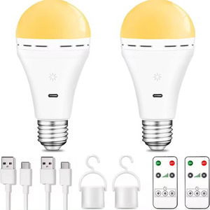 Güç Outrage pil yedekleme USB şarj için uzaktan kumanda ile A70 7W 700lm Led şarj edilebilir ampul - Product Image 6