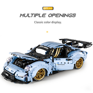 1/10 RC Drift Supercar 1887 adet 2.4G APP modu kök DIY uzaktan kumanda spor araç yapı taşı Model setleri kitleri - Product Image 2