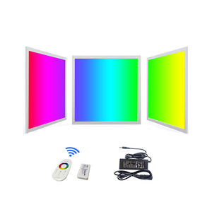 RGBW <strong>LED</strong> Colorful Square Flat Panel Light with Remote Control Modern <strong>Design</strong> KTVRGB Sauna Room Aluminum Body Luminous Side Light - Product Image 6