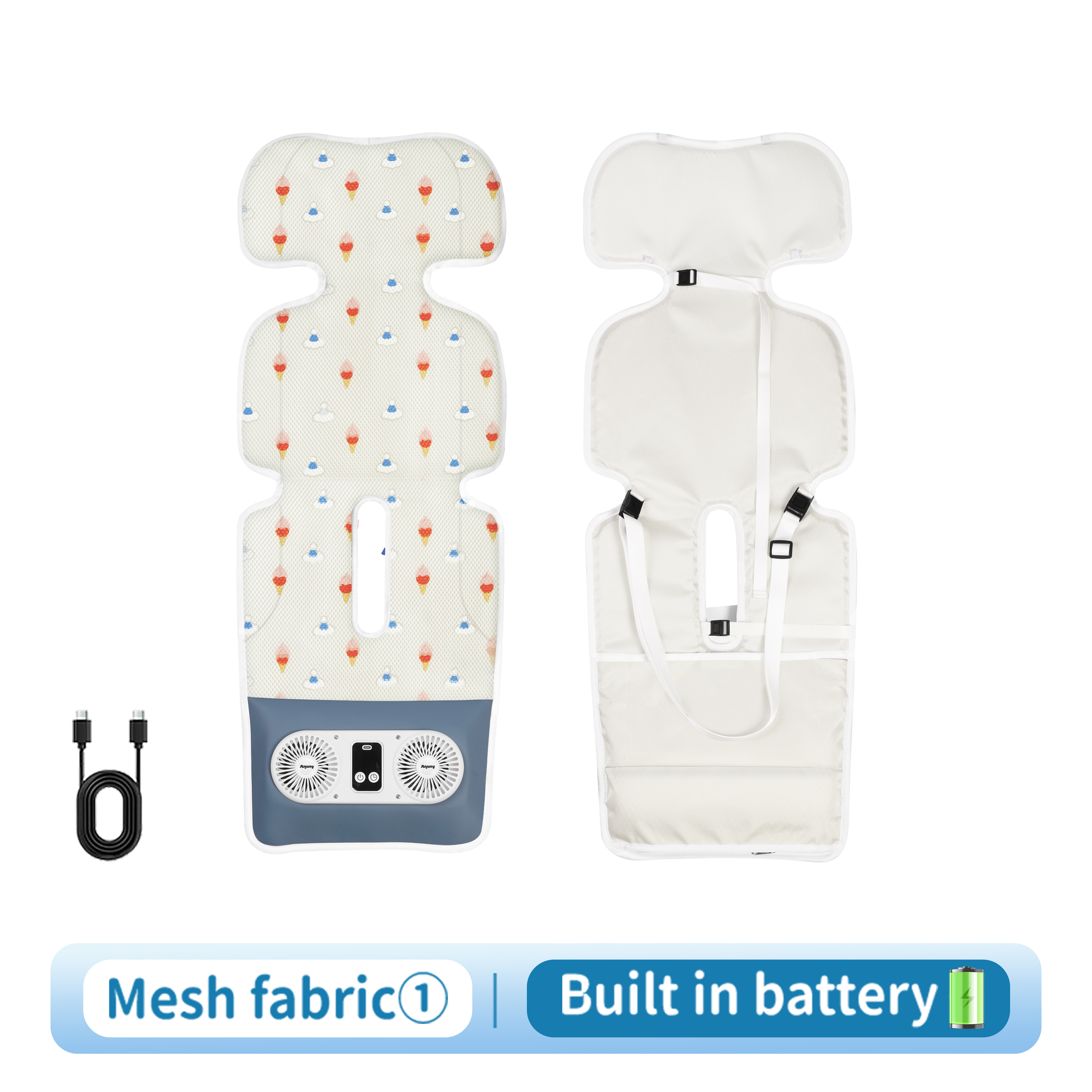 Mesh fabric(regulation)-Built in battery