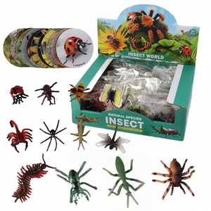 48PCS/box with Card Educational PVC Insect Exploration Kit Insect Models with Description Cards Discover the Insect <strong>World</strong> - Product Image 1