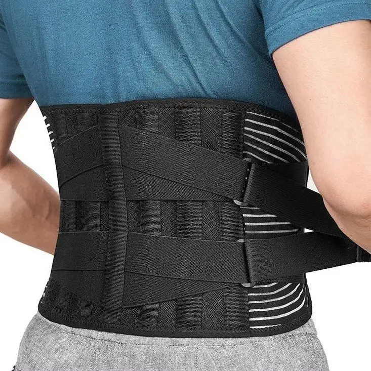 Bretelle vita posteriore per alleviare il dolore lombare traspirante cintura di supporto lombare per gli uomini/le donne di lavoro