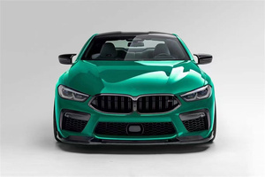 B M8 modifikasyon için kullanılan yükseltilmiş versiyonu v-tarzı karbonfiber ön tampon kenar arka difüzör arka spoiler yan etek vücut kiti - Product Image 3