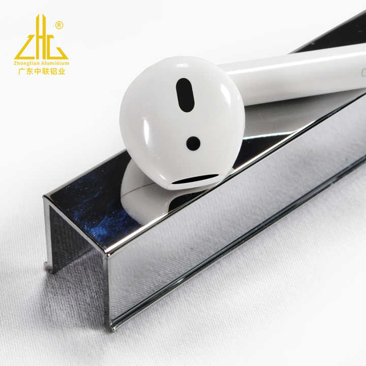 Factory Direct Sales Chrome-plated Shower Room Aluminum Customized Aluminum Profile Standard U-shaped Aluminum Profiles